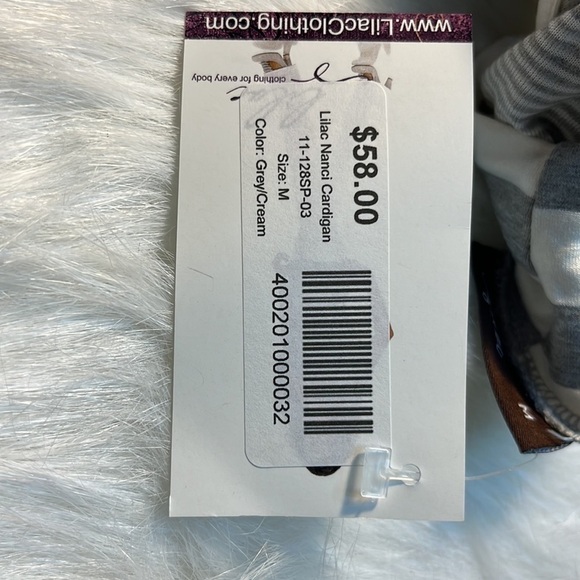 NWT- This elegant vest by LiLac Maternity Brand has a beautiful striped pattern. - Picture 10 of 10